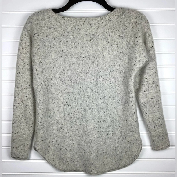 Charter Club 100% Cashmere Sweater Oatmeal Speckled X-Small Round Hem - Picture 5 of 10